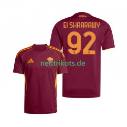 Fußballtrikot AS Rom Stephan El Shaarawy 92 Herren Heim 2025-2026 Kurzarm