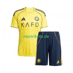 Fußballtrikot Al Nassr Kinder Heim 2025-2026 Kurzarm