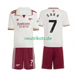 Fußballtrikot Arsenal Bukayo Saka 7 Kinder Ausweich 2025-2026 Kurzarm