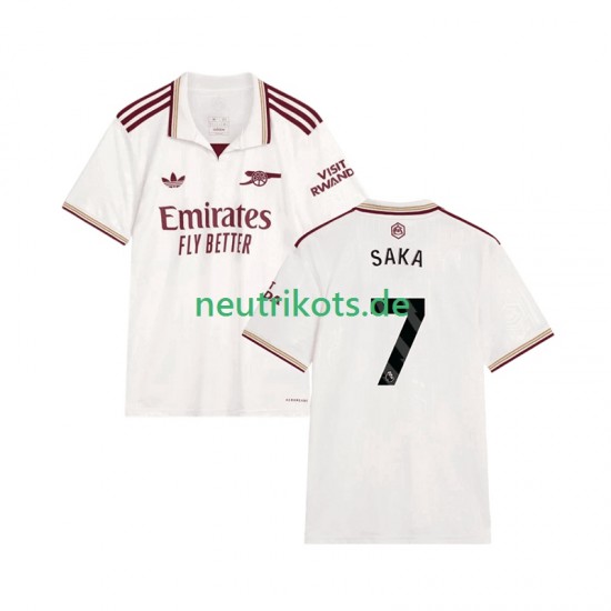 Fußballtrikot Arsenal Bukayo Saka 7 Herren Ausweich 2025-2026 Kurzarm