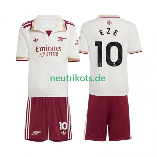 Fußballtrikot Arsenal Eberechi Eze 10 Kinder Ausweich 2025-2026 Kurzarm