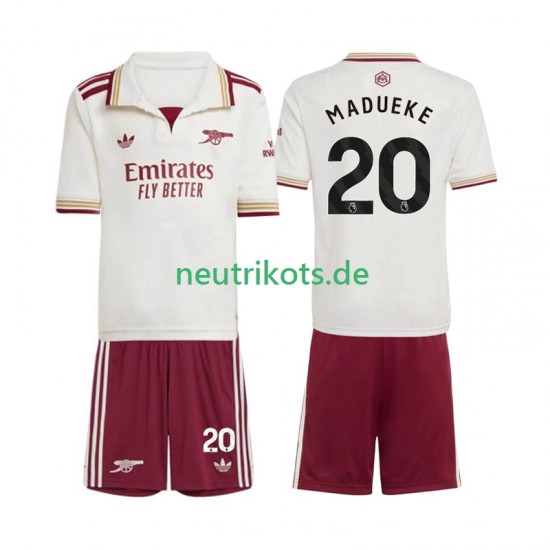 Fußballtrikot Arsenal Noni Madueke 20 Kinder Ausweich 2025-2026 Kurzarm