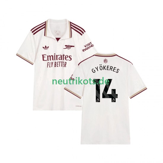 Fußballtrikot Arsenal Viktor Gyokeres 14 Herren Ausweich 2025-2026 Kurzarm