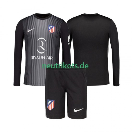 Fußballtrikot Atlético Madrid Torwart Kinder Auswärts 2025-2026 Langarm