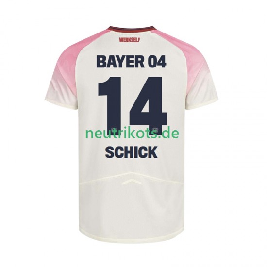 Fußballtrikot Bayer 04 Leverkusen Patrik Schick 14 Herren Auswärts 2025-2026 Kurzarm