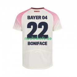 Fußballtrikot Bayer 04 Leverkusen Victor Boniface 22 Herren Auswärts 2025-2026 Kurzarm