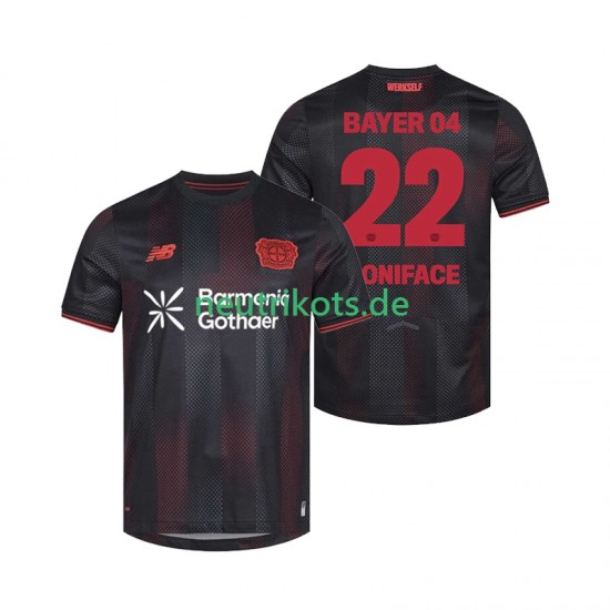 Fußballtrikot Bayer 04 Leverkusen Victor Boniface 22 Herren Heim 2025-2026 Kurzarm