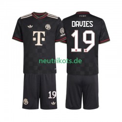 Fußballtrikot FC Bayern München Alphonso Davies 19 Kinder Ausweich 2025-2026 Kurzarm
