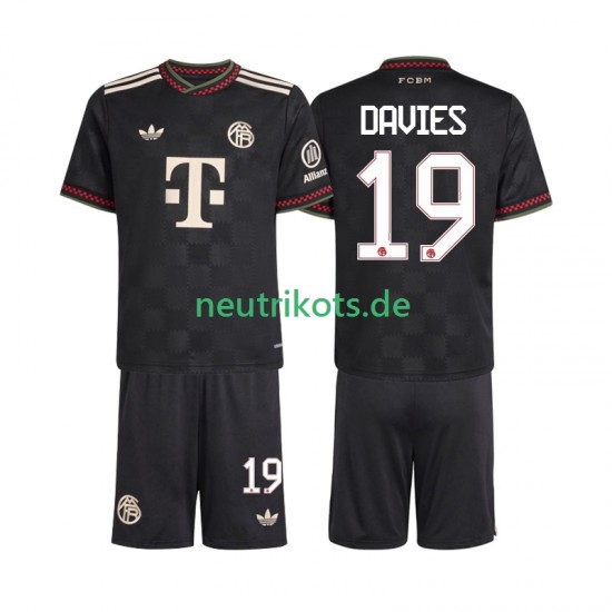 Fußballtrikot FC Bayern München Alphonso Davies 19 Kinder Ausweich 2025-2026 Kurzarm