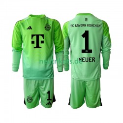 Fußballtrikot FC Bayern München Neuer 1 Torwart Kinder Heim 2025-2026 Langarm