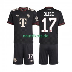 Fußballtrikot FC Bayern München Michael Olise 17 Kinder Ausweich 2025-2026 Kurzarm