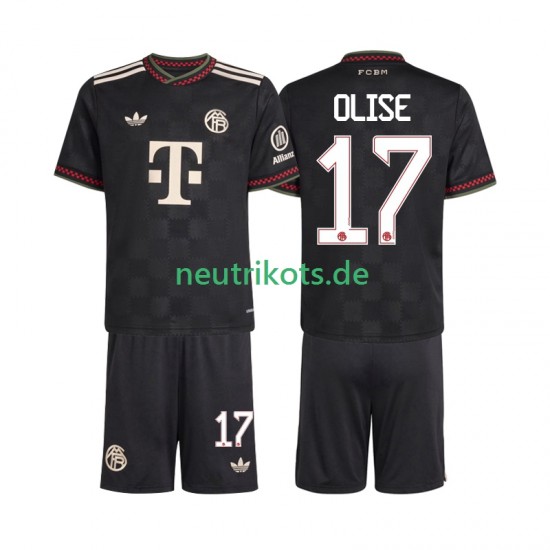 Fußballtrikot FC Bayern München Michael Olise 17 Kinder Ausweich 2025-2026 Kurzarm