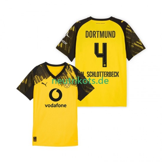 Fußballtrikot Borussia Dortmund Nico Schlotterbeck 4 Herren Heim 2025-2026 Kurzarm