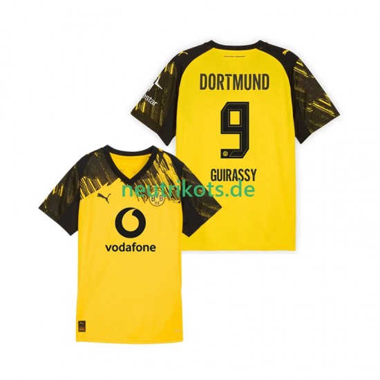 Fußballtrikot Borussia Dortmund Serhou Guirassy 9 Herren Heim 2025-2026 Kurzarm