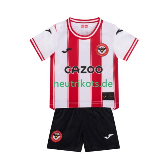 Fußballtrikot Brentford Kinder Heim 2025-2026 Kurzarm