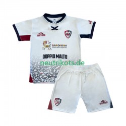 Fußballtrikot Cagliari Kinder Auswärts 2025-2026 Kurzarm