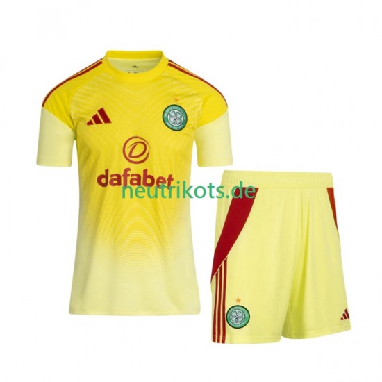 Fußballtrikot Celtic Glasgow FC Torwart Kinder Heim 2025-2026 Kurzarm