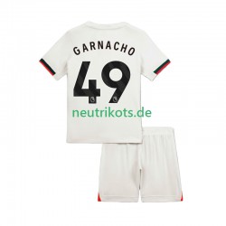 Fußballtrikot Chelsea Alejandro Garnacho 49 Kinder Auswärts 2025-2026 Kurzarm