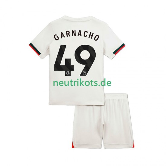 Fußballtrikot Chelsea Alejandro Garnacho 49 Kinder Auswärts 2025-2026 Kurzarm