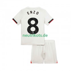 Fußballtrikot Chelsea Enzo Fernandez 8 Kinder Auswärts 2025-2026 Kurzarm