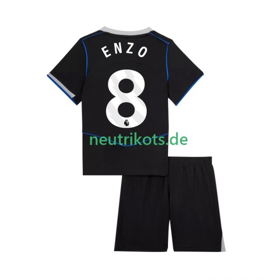 Fußballtrikot Chelsea Enzo Fernandez 8 Kinder Ausweich 2025-2026 Kurzarm