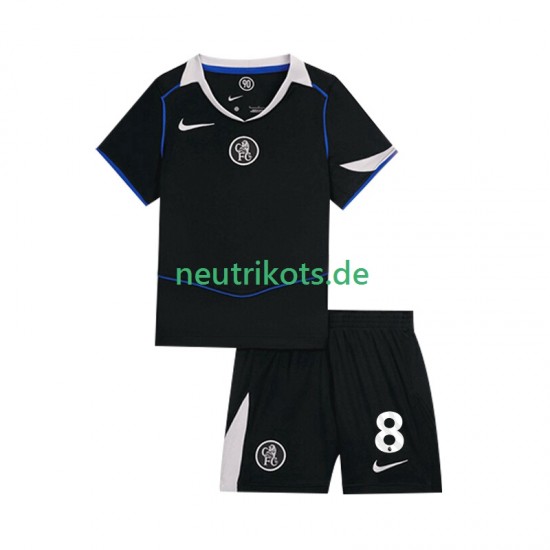 Fußballtrikot Chelsea Enzo Fernandez 8 Kinder Ausweich 2025-2026 Kurzarm