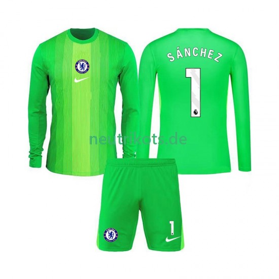 Fußballtrikot Chelsea Robert Sanchez 1 Torwart Kinder Auswärts 2025-2026 Langarm