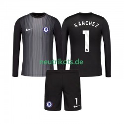 Fußballtrikot Chelsea Robert Sanchez 1 Torwart Kinder Heim 2025-2026 Langarm