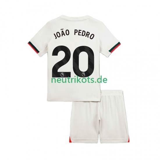 Fußballtrikot Chelsea Joao Pedro 20 Kinder Auswärts 2025-2026 Kurzarm