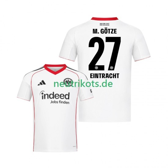Fußballtrikot Eintracht Frankfurt Mario Gotze 27 Herren Auswärts 2025-2026 Kurzarm