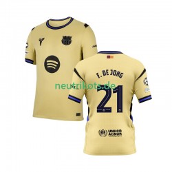 Fußballtrikot FC Barcelona Frenkie de Jong 21 Champions League Herren Auswärts 2025-2026 Kurzarm