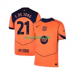Fußballtrikot FC Barcelona Frenkie de Jong 21 UCL Herren Ausweich 2025-2026 Kurzarm