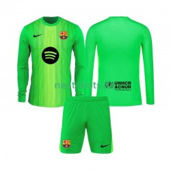 Fußballtrikot FC Barcelona Torwart Kinder Heim 2025-2026 Langarm