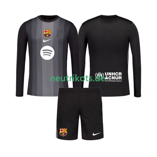 Fußballtrikot FC Barcelona Torwart Kinder Ausweich 2025-2026 Langarm