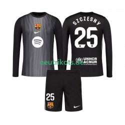 Fußballtrikot FC Barcelona Szczesny 25 Torwart Kinder Ausweich 2025-2026 Langarm