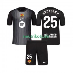 Fußballtrikot FC Barcelona Szczesny 25 Torwart Kinder Ausweich 2025-2026 Kurzarm