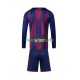 Fußballtrikot FC Barcelona Kinder Heim 2025-2026 Langarm