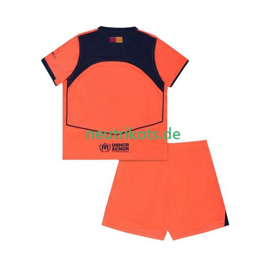 Fußballtrikot FC Barcelona Kinder Ausweich 2025-2026 Kurzarm