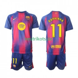 Fußballtrikot FC Barcelona Raphinha 11 Kinder Heim 2025-2026 Kurzarm