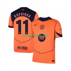 Fußballtrikot FC Barcelona Raphinha 11 Champions League Herren Ausweich 2025-2026 Kurzarm