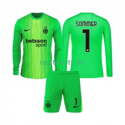 Fußballtrikot Inter Mailand Yann Sommer 1 Torwart Kinder Ausweich 2025-2026 Langarm