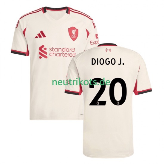 Fußballtrikot Liverpool Diogo Jota 20 Herren Auswärts 2025-2026 Kurzarm