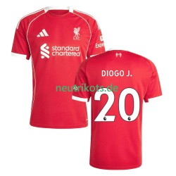 Fußballtrikot Liverpool Diogo Jota 20 Herren Heim 2025-2026 Kurzarm