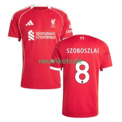 Fußballtrikot Liverpool Dominik Szoboszlai 8 Herren Heim 2025-2026 Kurzarm