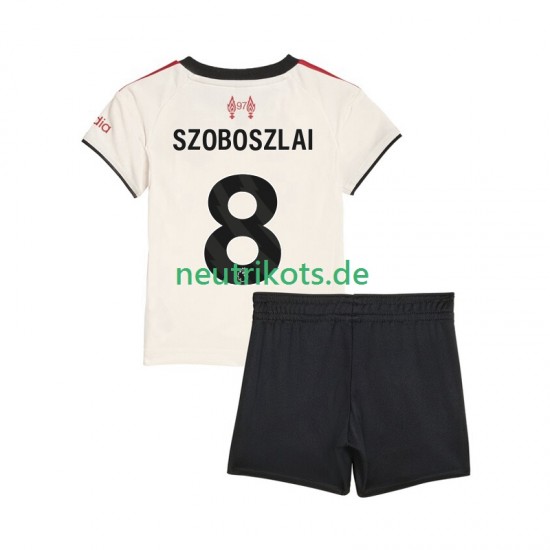 Fußballtrikot Liverpool Dominik Szoboszlai 8 Kinder Auswärts 2025-2026 Kurzarm