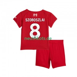 Fußballtrikot Liverpool Dominik Szoboszlai 8 Kinder Heim 2025-2026 Kurzarm