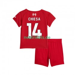 Fußballtrikot Liverpool Federico Chiesa 14 Kinder Heim 2025-2026 Kurzarm