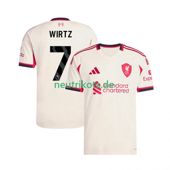 Fußballtrikot Liverpool Florian Wirtz 7 Herren Auswärts 2025-2026 Kurzarm
