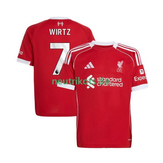 Fußballtrikot Liverpool Florian Wirtz 7 Herren Heim 2025-2026 Kurzarm