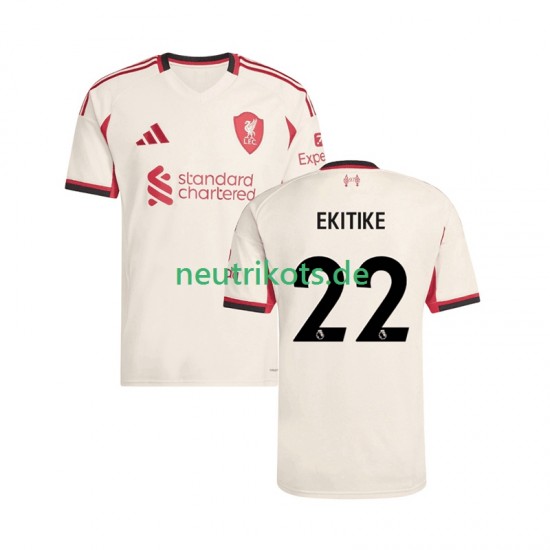 Fußballtrikot Liverpool Hugo Ekitike 22 Herren Auswärts 2025-2026 Kurzarm